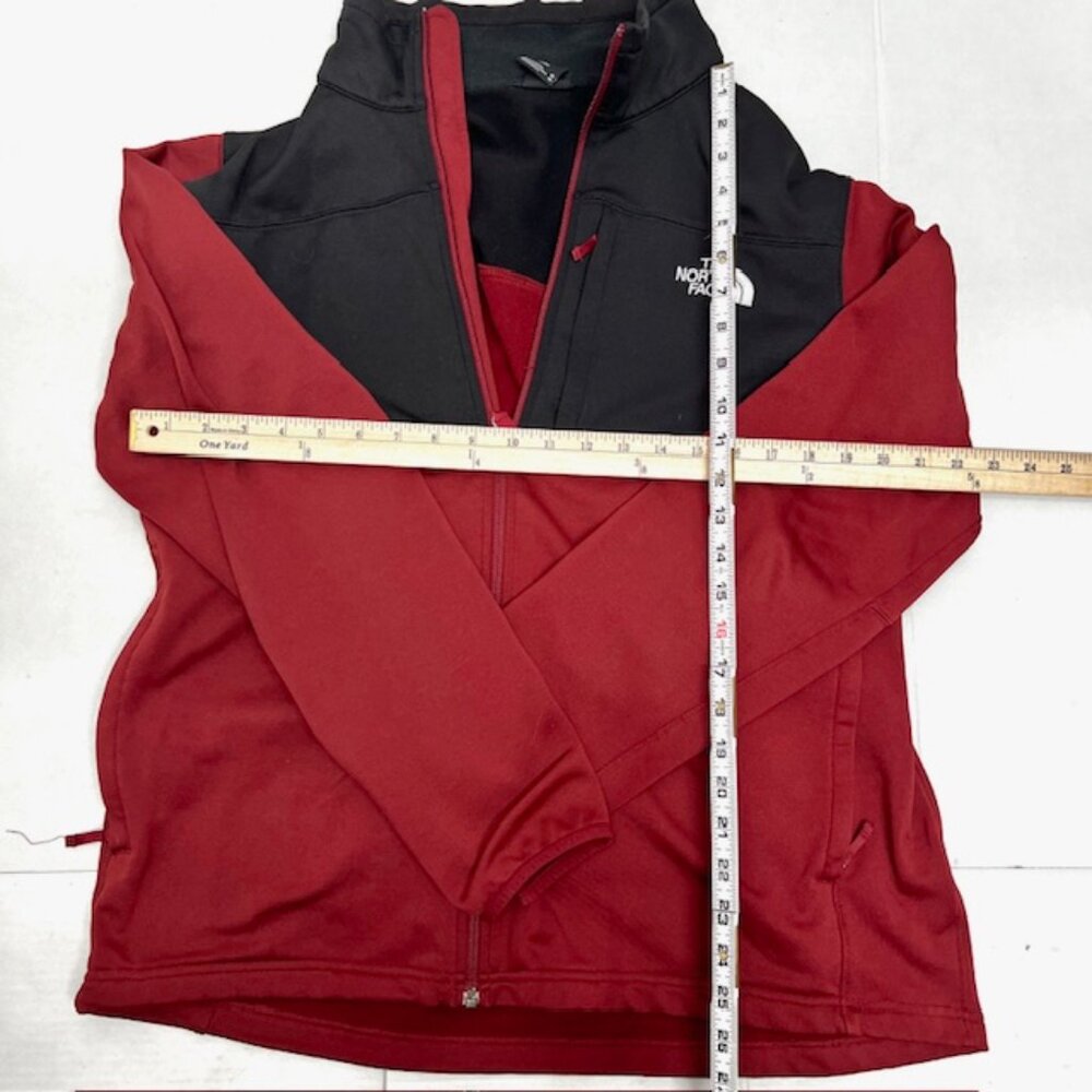 The North Face Activewear Fleece Jacket Men/Women Burgendy Black Full Zip (31) - Picture 5 of 6
